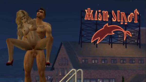 Hunky Sims 4 – Sexy stud got blowjob on the rooftop by his horny blonde girlfriend (sensual pussy fuck and facial cum)