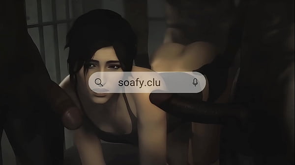 Lara fucked by a big black cock 3D porn animation